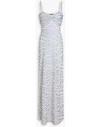 Missoni - Metallic Crochet-knit Maxi Dress - Lyst