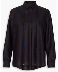 Akris - Striped Stretch-wool Shirt - Lyst