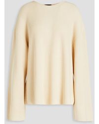 Theory - Ribbed Cotton And Cashmere-blend Sweater - Lyst