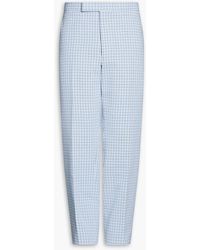 Thom Browne - Checked Cotton-blend Pants - Lyst