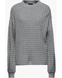 The Range Oversized Mélange Knitted Jumper - Grey