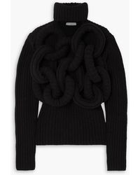 JW Anderson - Tubular Cutout Merino Wool Turtleneck Sweater - Lyst