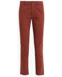 Nili Lotan - Jenna Cotton-blend Twill Slim-leg Pants - Lyst