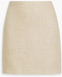 By Malene Birger - Chambray Linen-Blend Canvas Mini Skirt - Lyst