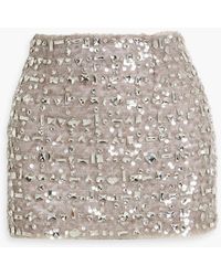 16Arlington - Haile Embellished Lace Mini Skirt - Lyst