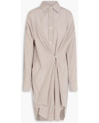 Isabel Marant - Striped Cotton-mousseline Shirt Dress - Lyst