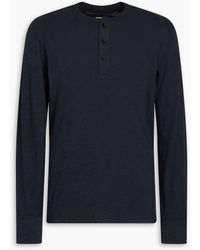 Rag & Bone - Slub Cotton-jersey Henley T-shirt - Lyst