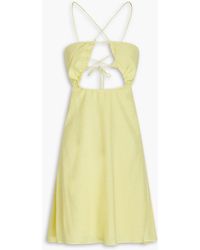 ROTATE BIRGER CHRISTENSEN - Nanna Cutout Jacquard Mini Dress - Lyst