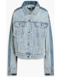 Rag & Bone - Ryan Two-Tone Denim Jacket - Lyst