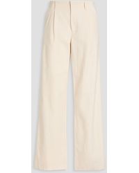 Loulou de Saison - Jiva hose mit geradem bein aus twill aus einer baumwollmischung mit falten - Lyst