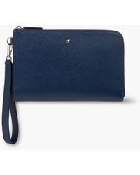 Montblanc - Sartorial Textured-leather Pouch - Lyst