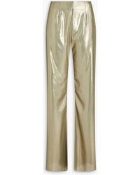 Galvan London - Lamé Flared Pants - Lyst