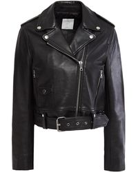 Sandro Leather jackets for Women - Up to 55% off at Lyst.com.au