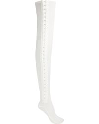 Dion Lee Stretch-cotton Jersey Tights - White