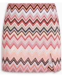 Missoni - Crochet-Knit Cotton-Blend Mini Skirt - Lyst