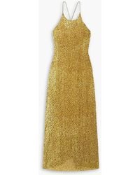 Gauchère - Bouclé-crepe Maxi Dress - Lyst