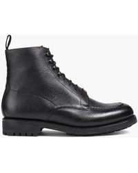 Grenson - Pebbled-leather Boots - Lyst