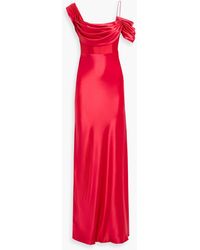 Rachel Gilbert - Sawyer Draped Satin Gown - Lyst