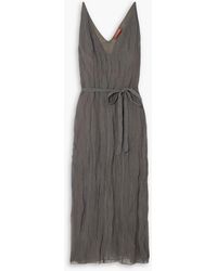 Altuzarra - Midikleid "cheryl" aus gaze aus einer baumwollmischung mit metallic-effekt - Lyst