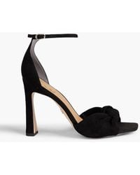 Sam Edelman - Lucia Knotted Suede Sandals - Lyst