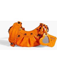 Balenciaga - Le Cagole Xs Croc-effect Leather Shoulder Bag - Lyst