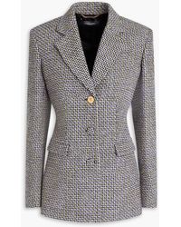 Versace - Cotton-blend Tweed Blazer - Lyst