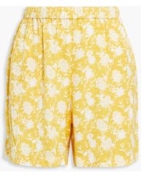 Rag & Bone - Maye Floral-print Satin-jacquard Shorts - Lyst
