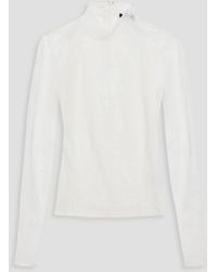 Maje - Stretch-lace Turtleneck Top - Lyst
