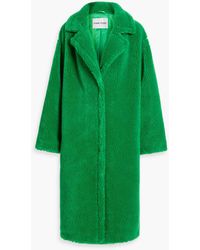 Stand Studio - Maria Oversized Faux Shearling Coat - Lyst