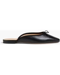 Veronica Beard - Catherine Bow-detailed Leather Mules - Lyst
