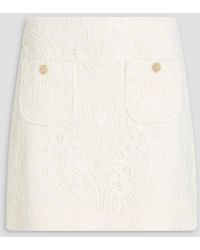 Maje - Crocheted Lace Mini Skirt - Lyst