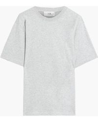 Victoria Beckham - Mélange Organic Cotton-jersey T-shirt - Lyst