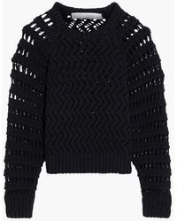 IRO - Attica Open-knit Organic Cotton-blend Sweater - Lyst