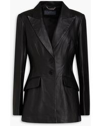 Alberta Ferretti - Leather Blazer - Lyst