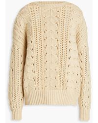 Brunello Cucinelli - Sequin-embellished Cashmere And Silk-blend Sweater - Lyst