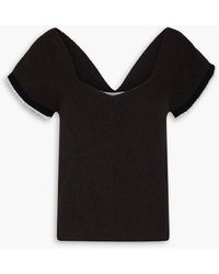 JW Anderson - Pullover aus einer gerippten baumwollmischung mit schößchen - Lyst