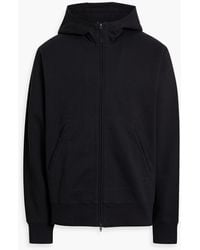 Y-3 - French Cotton-terry Zip-up Hoodie - Lyst