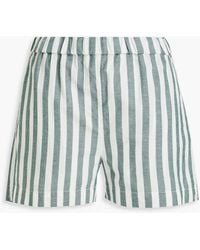 Alex Mill - Shorts aus einer baumwoll-leinenmischung mit streifen - Lyst