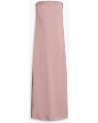 Esse Studios - Opia Strapless Satin-Crepe Maxi Dress - Lyst