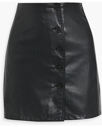 ATM - Faux Leather Mini Skirt - Lyst