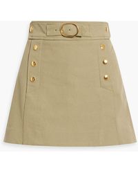 10 Crosby Derek Lam - Hester Skirt-effect Cotton-blend Twill Shorts - Lyst