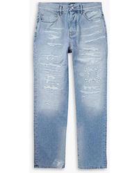 Amiri - Ma Quad Straight-Leg Distressed Jeans - Lyst