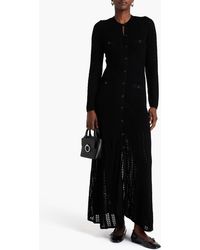 Sandro Fish-Motif Crochet-Knit Dress in Natural | Lyst