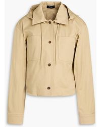 Theory - Cotton-Blend Twill Hooded Jacket - Lyst
