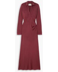 TOVE - Iana Gathered Stretch-Jersey Maxi Dress - Lyst