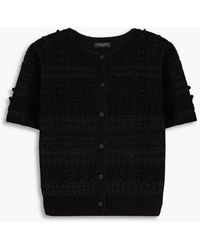 Rag & Bone - Lo Pointelle-knit Wool-blend Cardigan - Lyst
