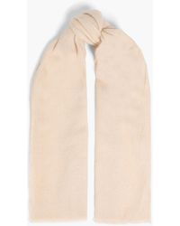 Brunello Cucinelli - Schal aus einer kamelhaarmischung mit metallic-effekt und fransen - Lyst