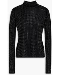 Jonathan Simkhai - Crystal-Embellished Jersey Turtleneck Top - Lyst