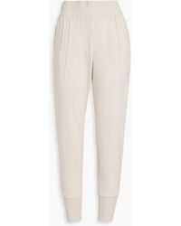 Varley Amberley Stretch-cotton Track Trousers - Natural