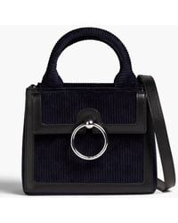 Claudie Pierlot - Embellished Corduroy And Faux Leather Camera Bag - Lyst